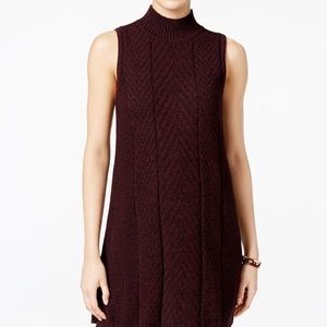 Knit turtleneck dress